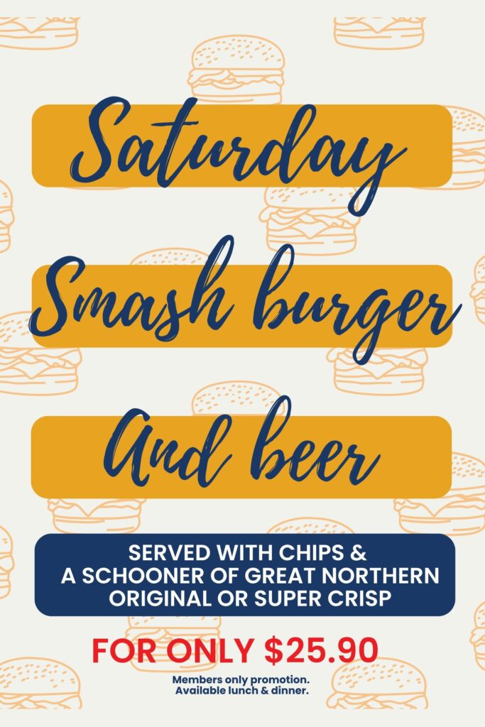 Saturday Burger special